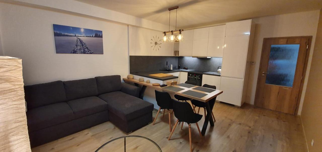 Apartman Nerudovka D 104, Finska Sauna, Garazove Stani Loučná pod Klínovcem Eksteriør billede